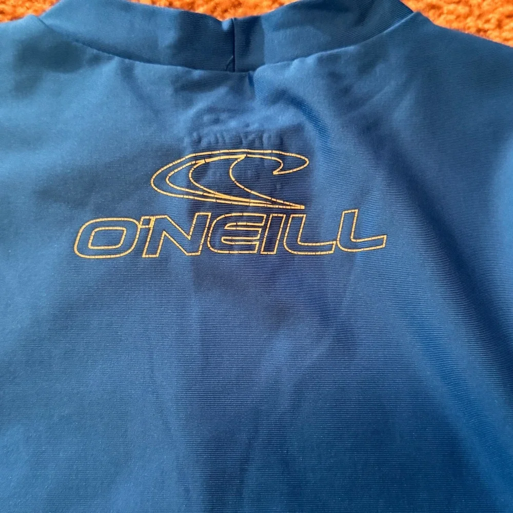 ONeill Kids Blue Long Sleeve Rash Guard Slim Fit UPF 50+ Swim Shirt Size 8
